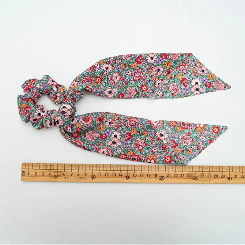 Satin Scrunchie Scarf - Piña Colada