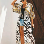 Bikini Cover Up Chiffon Kimono - Piña Colada