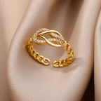 Zircon Geometric Rings - Piña Colada