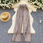 Summer Casual Pants Women High Waist - Piña Colada