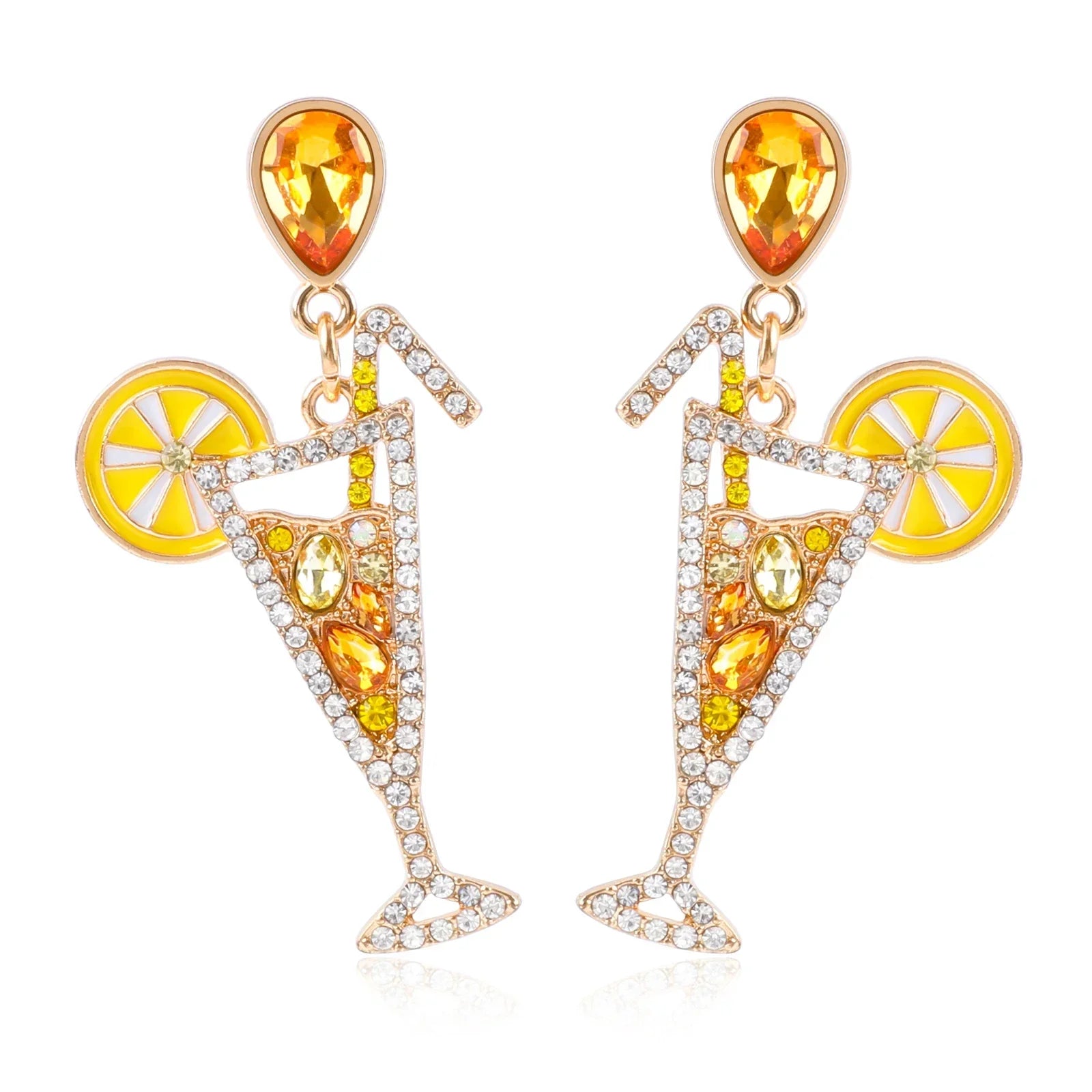 Cocktail Earrings - Piña Colada