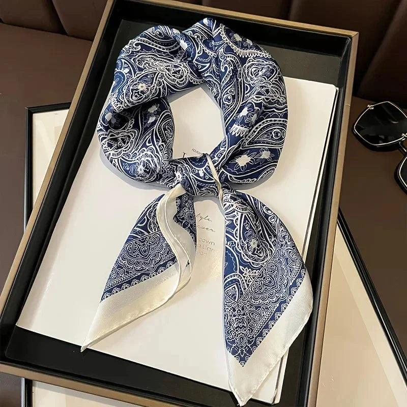 Square Scarf Silk Thin - Piña Colada