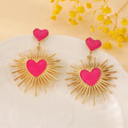 Boho Polka Dot Drop Earrings - Piña Colada
