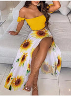 2-Piece Boho Off-Shoulder - Piña Colada