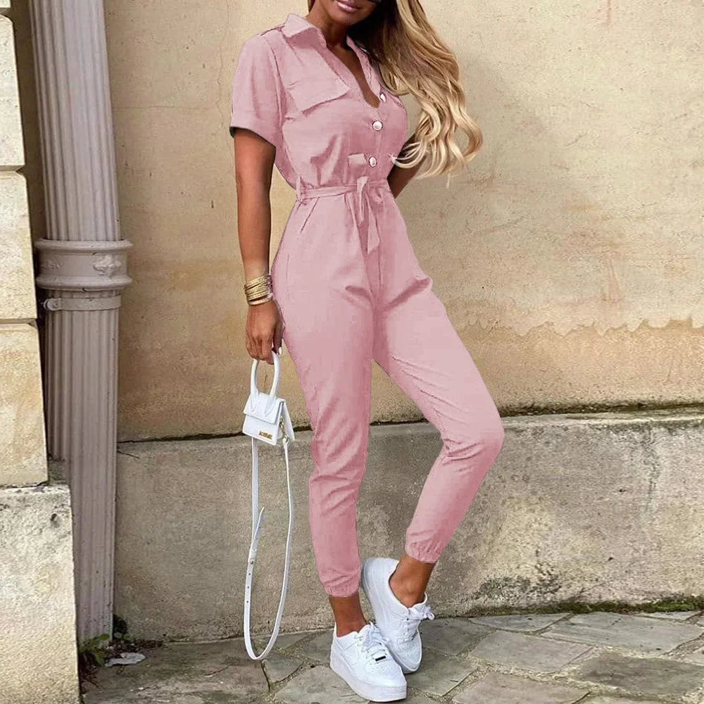 Monochrome Jumpsuit - Piña Colada