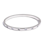 Zirconia Stainless Steel Wrist Bangle