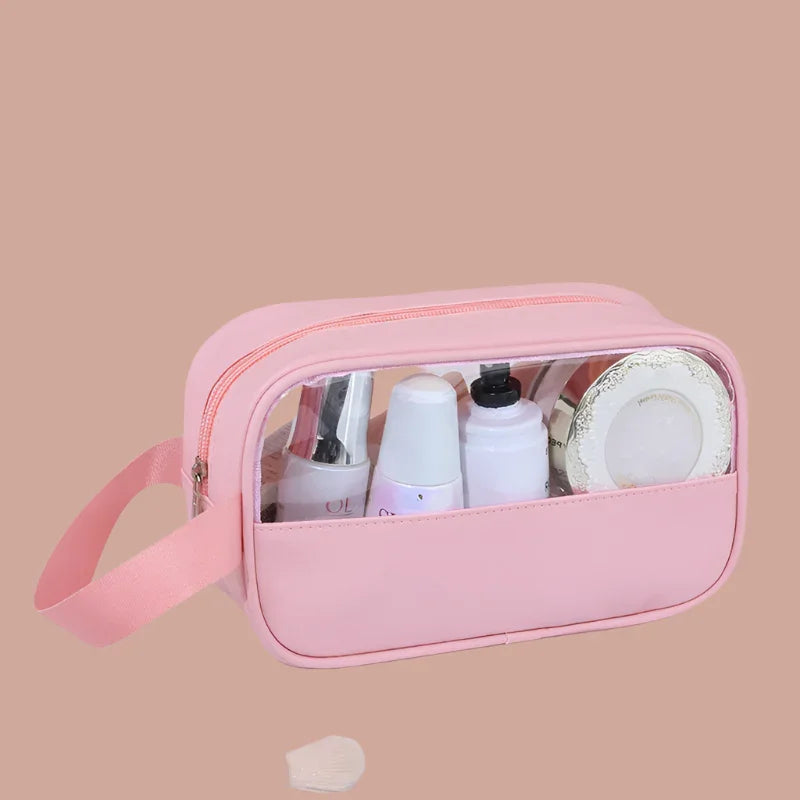 Portable Travel cosmetic bag Transparent - Piña Colada