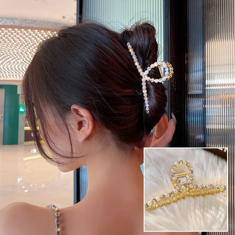 Metal Geometric Hair Claws - Piña Colada