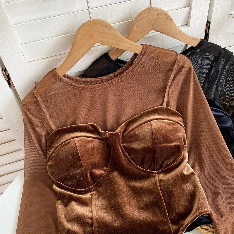 Velvet Short Top - Piña Colada