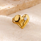 Gradient Zircon 18K Gold-Plated Open Ring - Piña Colada