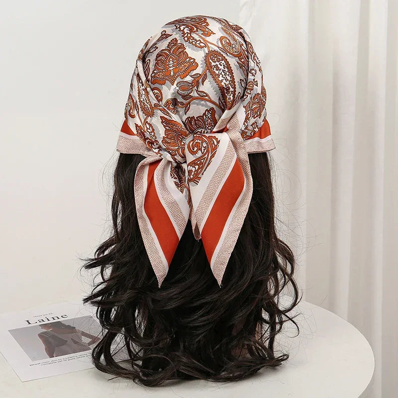 Bohemian Silk Scarf - Piña Colada