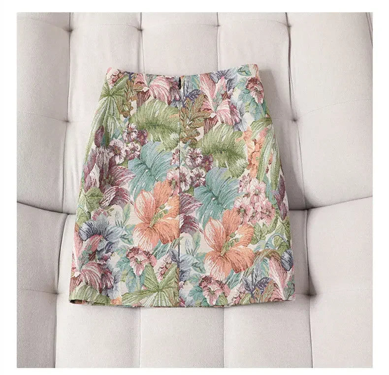Short Skirt A Line - Piña Colada