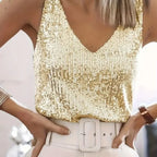 Sequins Summer Top - Piña Colada