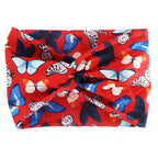Printed Wide Elastic Headband - Piña Colada