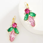 Elegant Bohemian Rhinestone Drop Earrings - Piña Colada