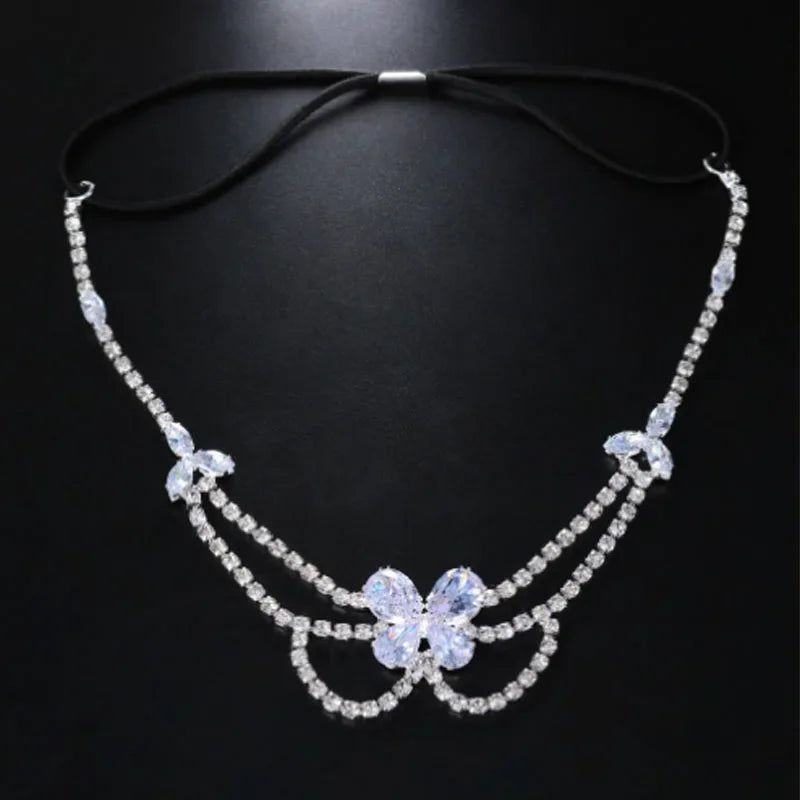 Rhinestone Head Chain - Piña Colada