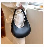 Cute Half Crescent Bag Leather
