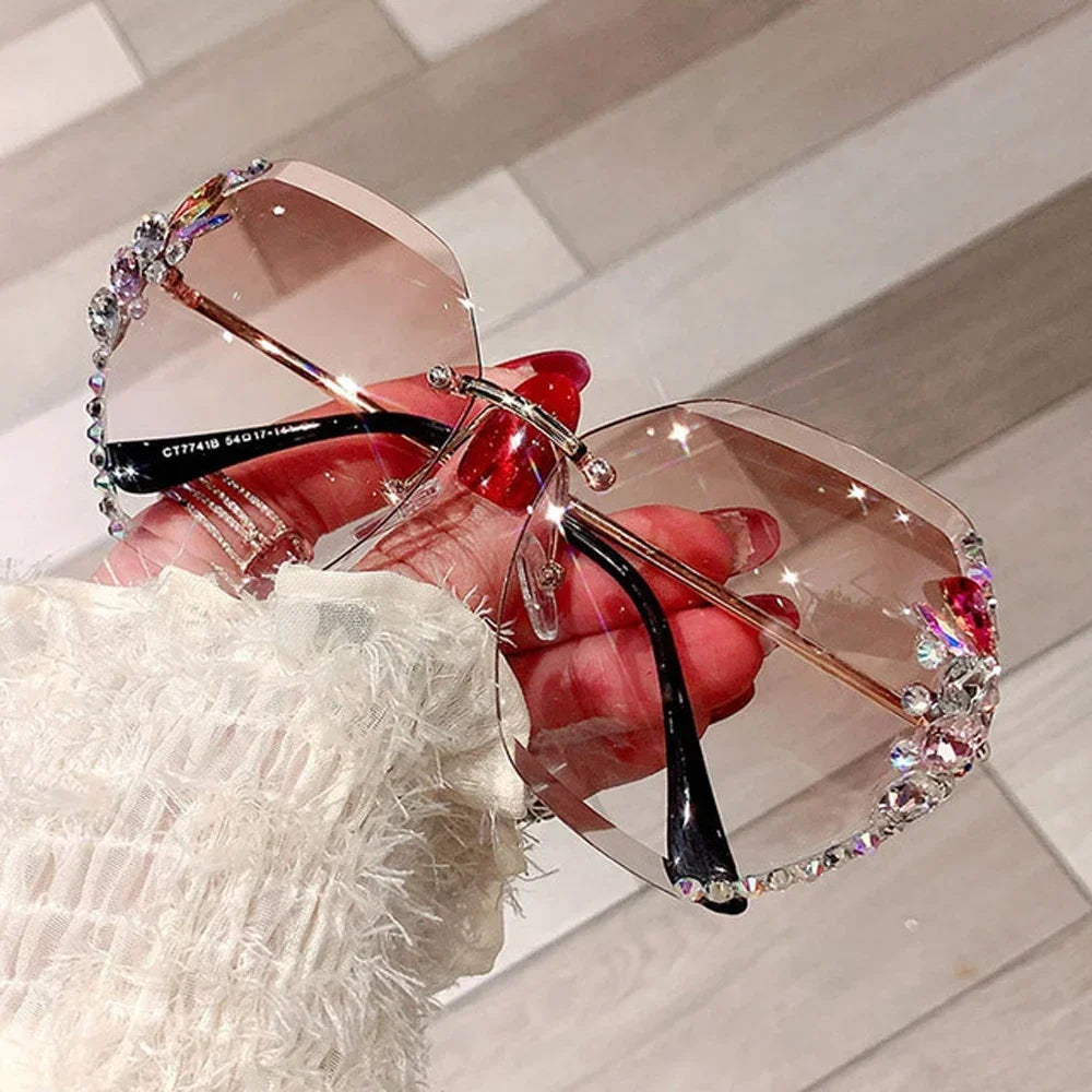 Rhinestone Sunglasses - Piña Colada