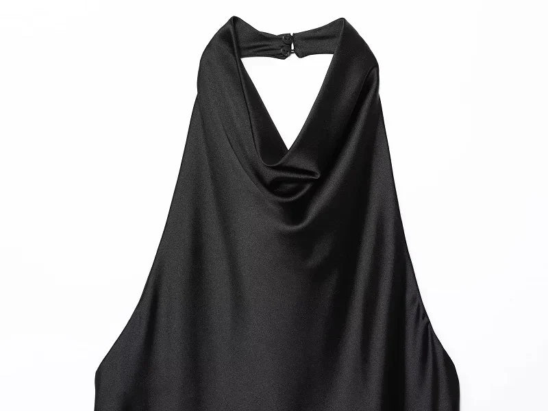 Satin Backless Camisole – Elegant Summer Essential - Piña Colada