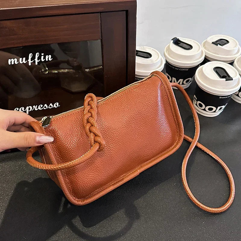 Leather Crossbody Bags - Piña Colada