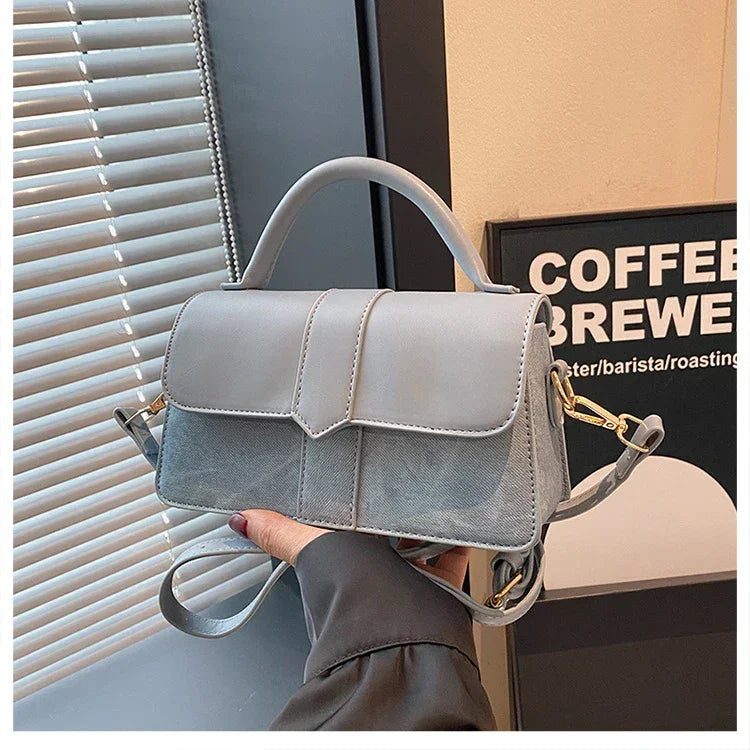 Leather Shoulder Bag - Piña Colada