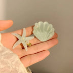 2PCS Elegant Starfish Star Shell Hair Clips - Piña Colada