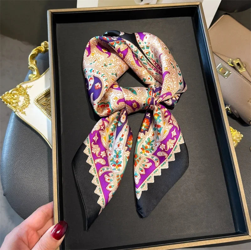 Square Scarf Silk Thin - Piña Colada