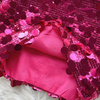 Sequin Top And Skirt Set Sparkly - Piña Colada