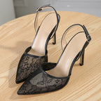 Kcenid Mesh Slingback Heels - Piña Colada