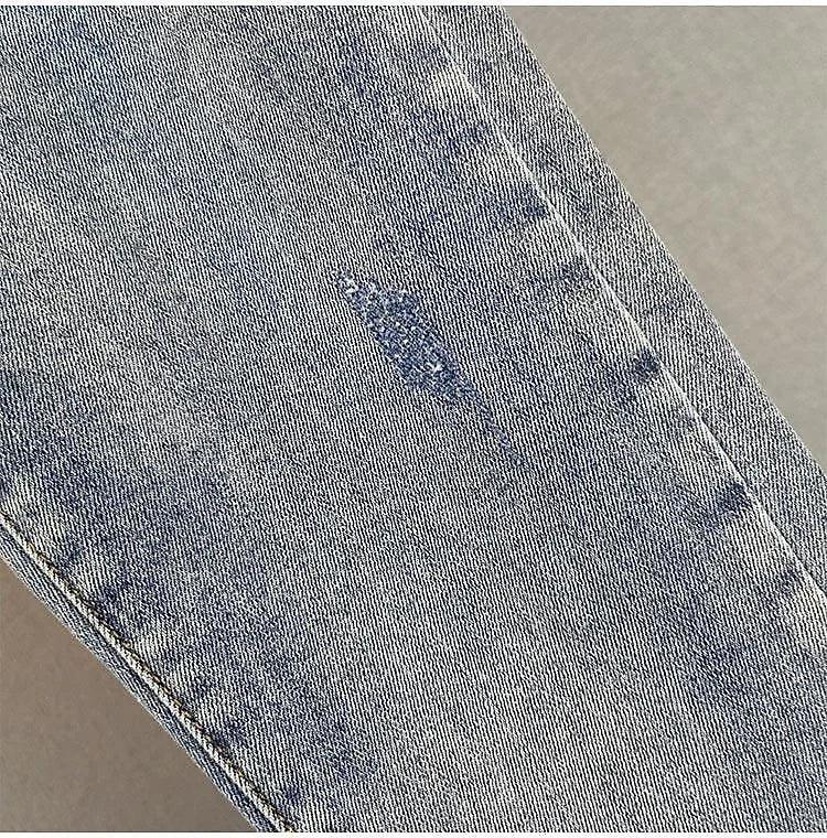 European Sequin High-Waist Skinny Jeans - Piña Colada