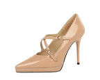 High Heels Cross Belt Buckle Lady - Piña Colada
