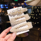 Flower Pearl Hair Clip - Piña Colada
