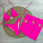 Bikini Set – 3-Piece Swimsuit Star - Piña Colada