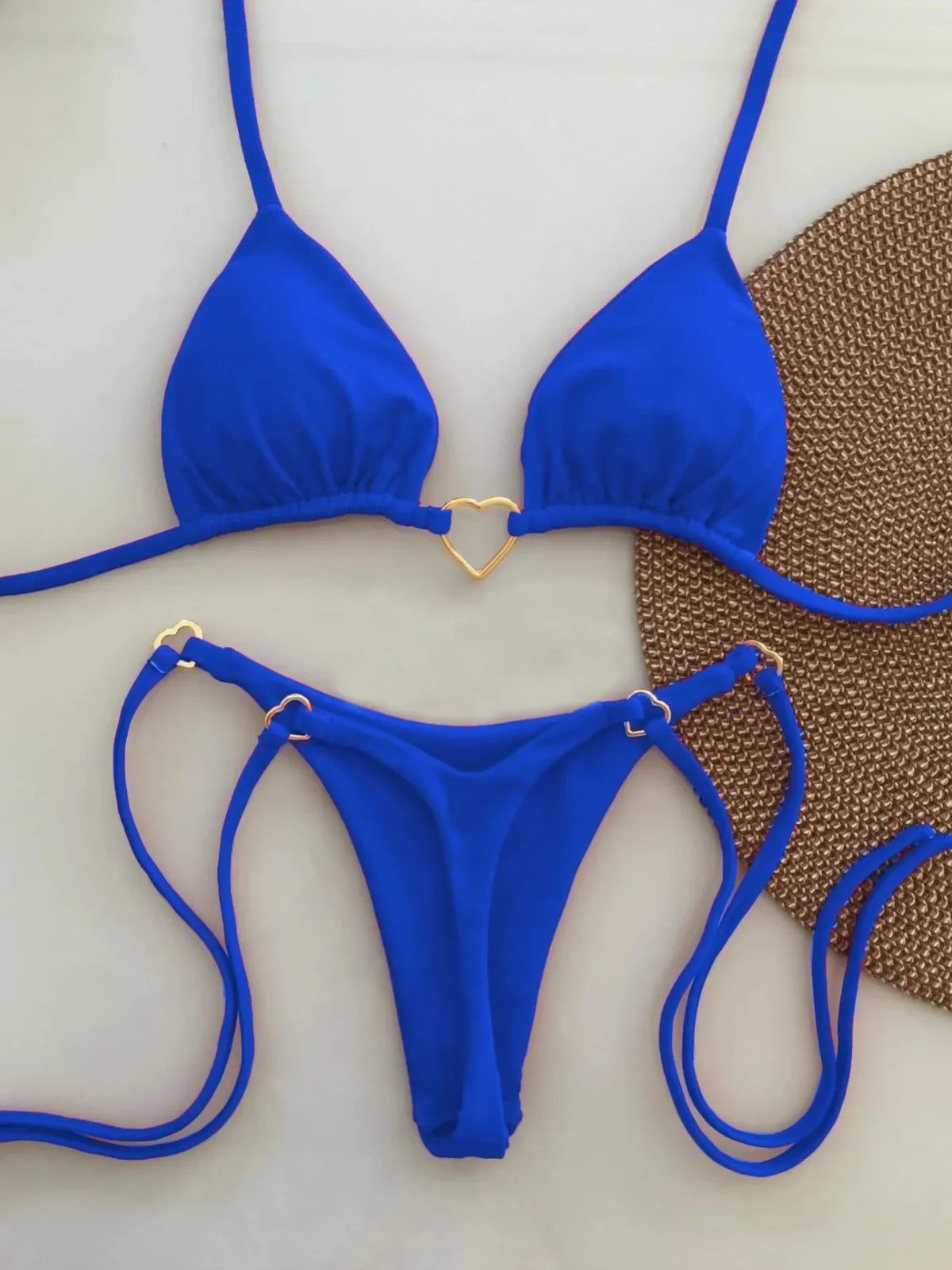 Bikini Low Waist Lace-up - Piña Colada
