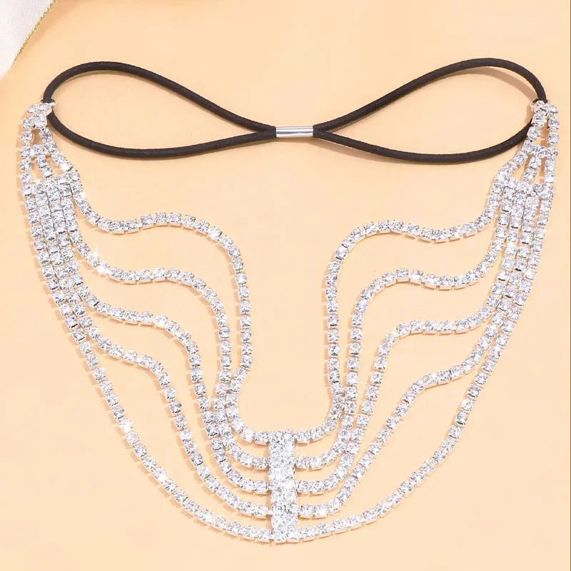 Rhinestone Head Chain - Piña Colada
