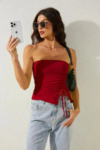 Asymmetrical Slim Off-Shoulder - Piña Colada