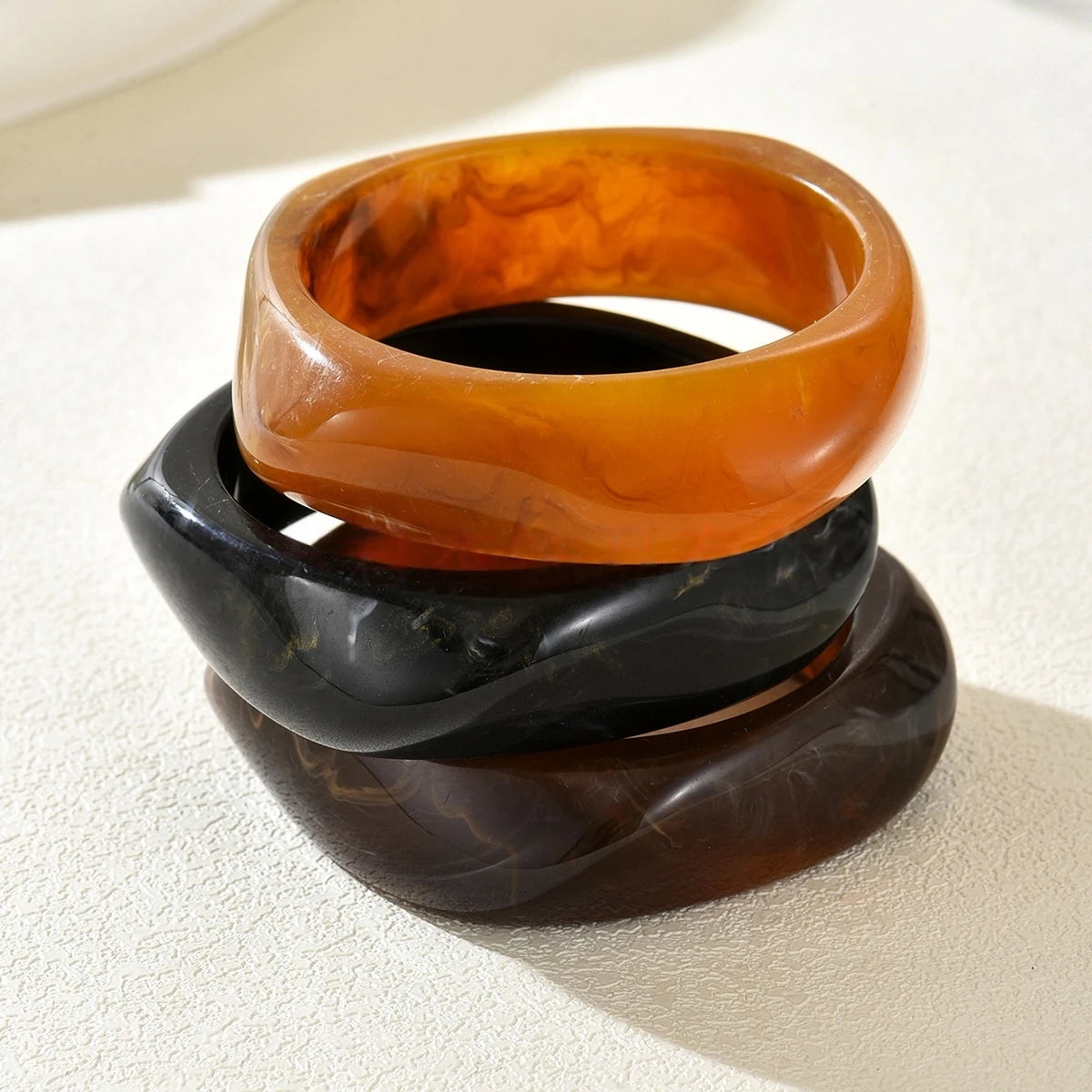 3Pcs/Set Acrylic Bangles