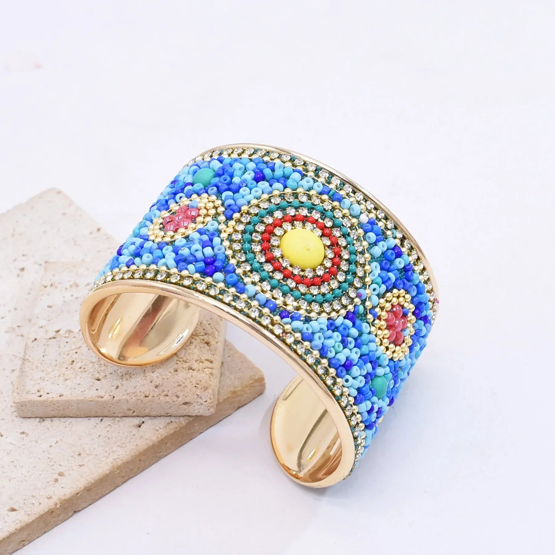 Bohemian Colorful Rice Beads Handmade - Piña Colada