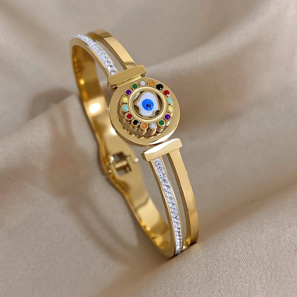 Evil Eye Bracelet Stainless Steel - Piña Colada
