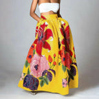 Long Skirt Large Swing High Waist - Piña Colada