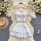Sweet Ruched Mini Set - Piña Colada
