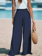 Wide Leg Loose Pants - Piña Colada