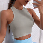 Striped Stretch Knit Tank Top - Piña Colada