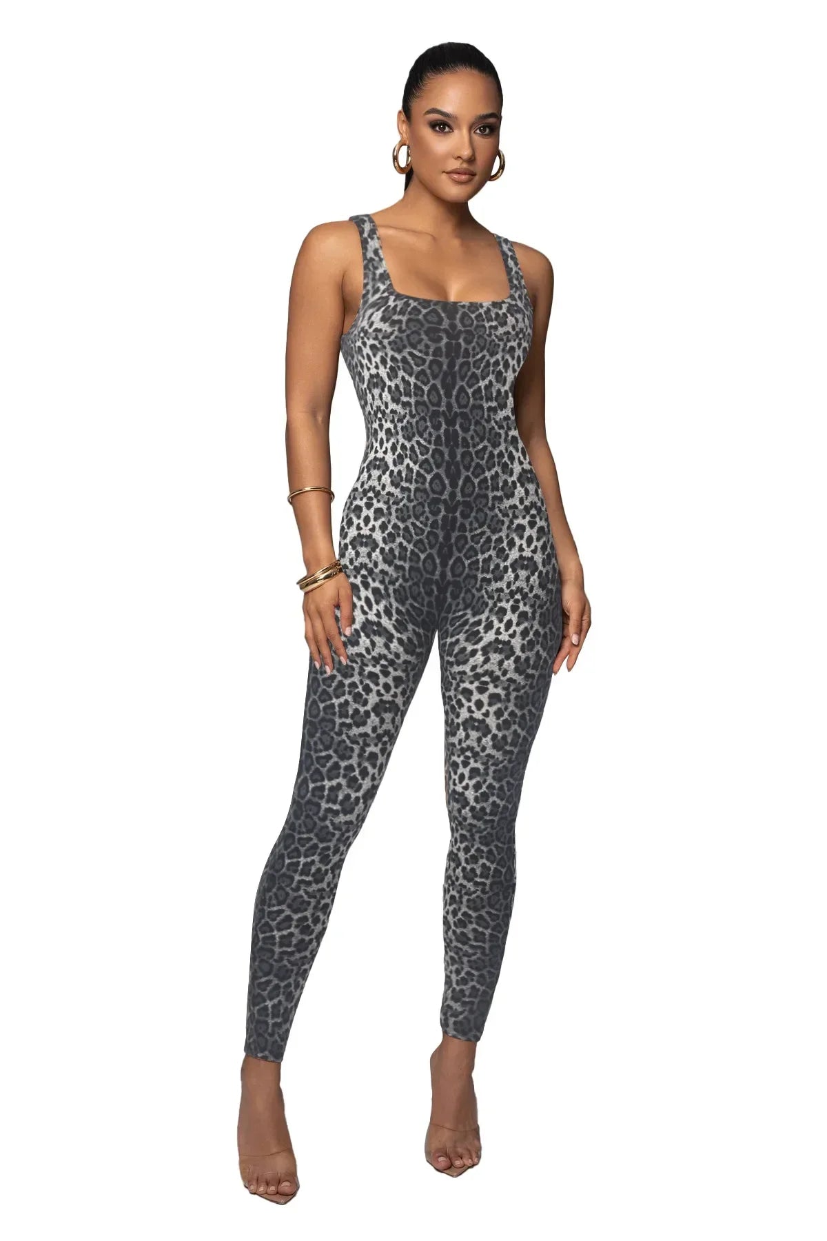 Leopard Print One Piece - Piña Colada