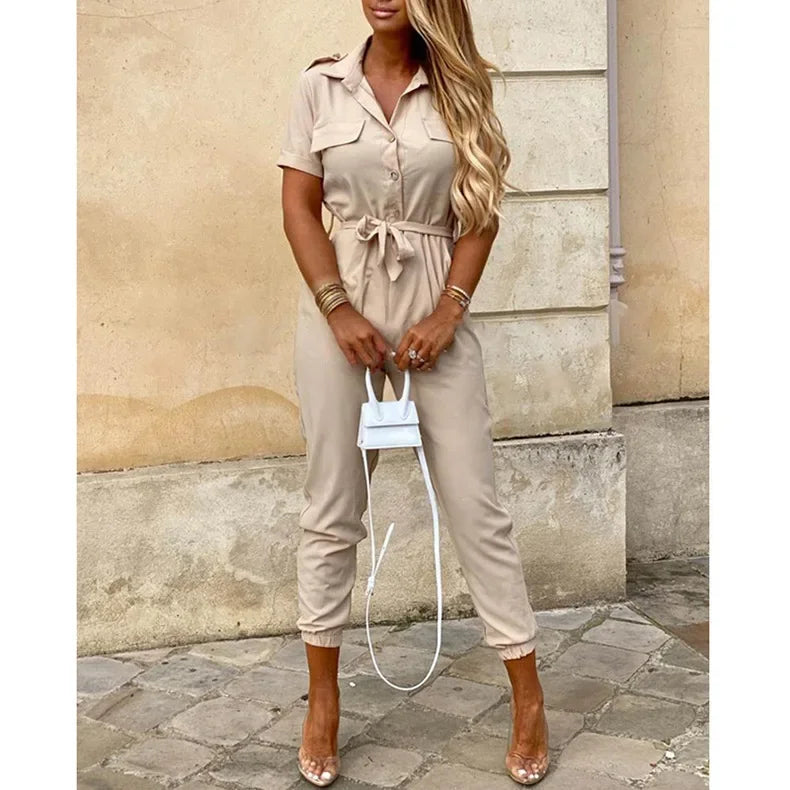 Monochrome Jumpsuit - Piña Colada