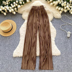 Summer Casual Pants Women High Waist - Piña Colada