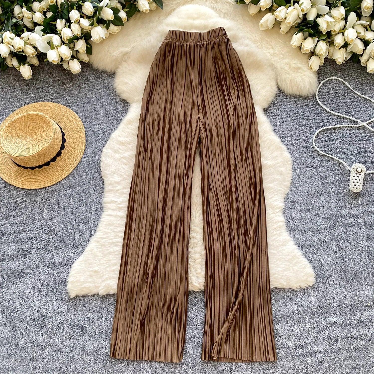 Summer Casual Pants Women High Waist - Piña Colada