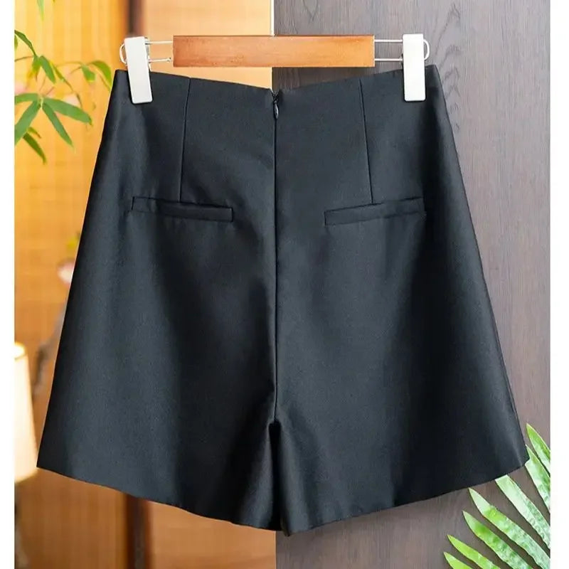 Casual Suit Shorts Wide Legs - Piña Colada