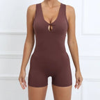 Seamless Sleeveless Yoga Jumpsuit for Women - Piña Colada