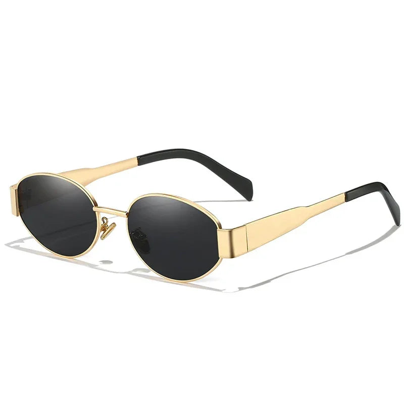 UV400 Sun Glasses Alloy Oval Eyewear - Piña Colada